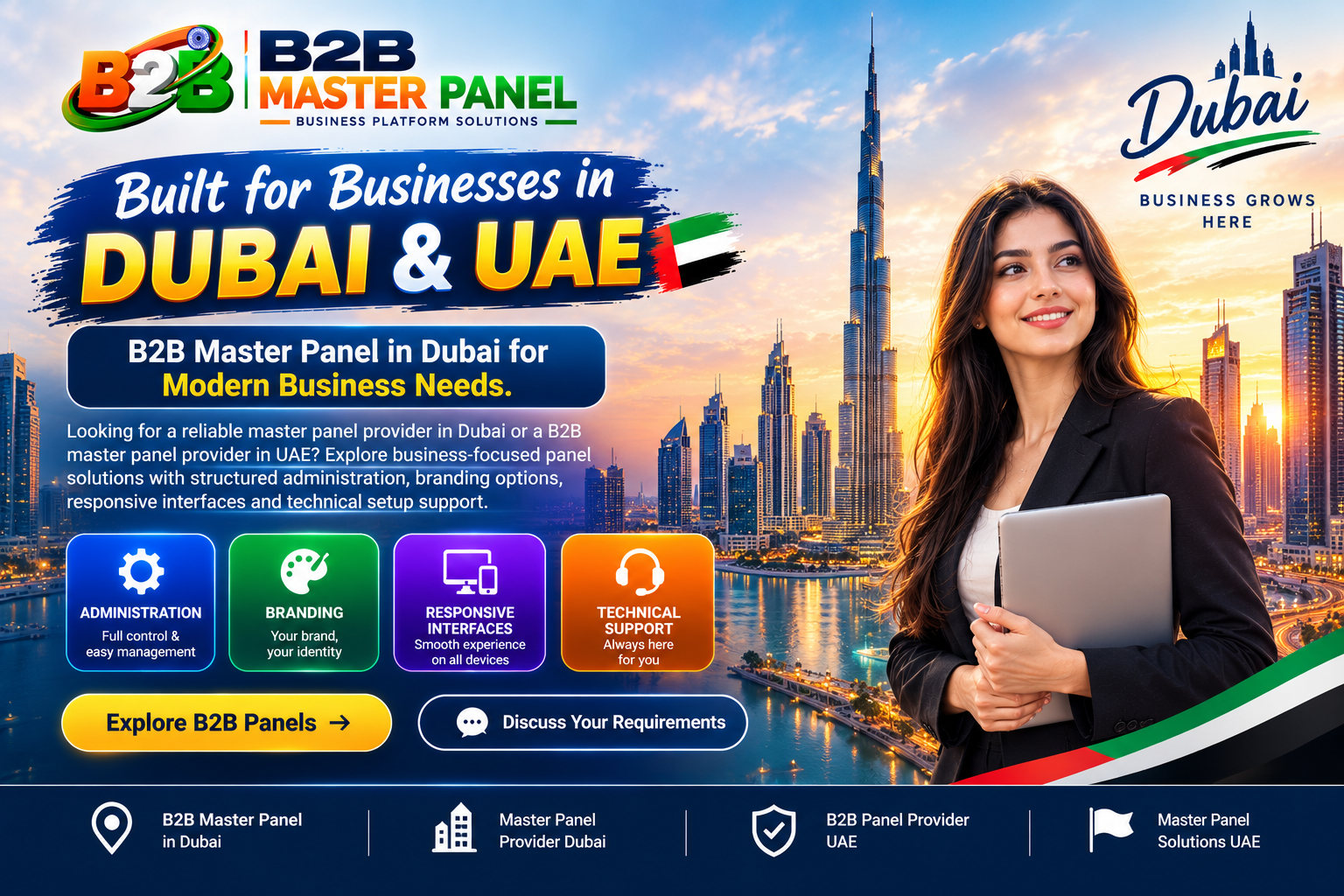 B2B master panel platform for businesses in Dubai and UAE