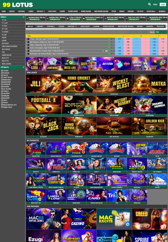99Lotus B2B panel website preview