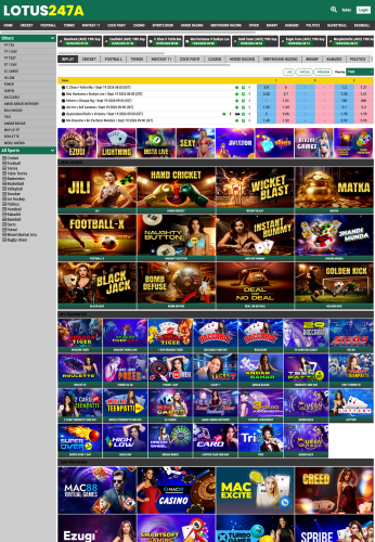 Lotus247A B2B panel website preview