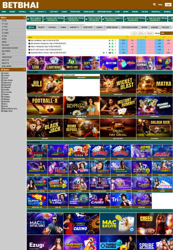 BetBhai B2C panel website preview